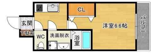 S-RESIDENCE上新庄ascent【4階】の間取り