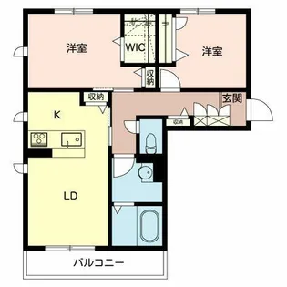 シャーメゾン クッカコルメ【0207号室】の間取り