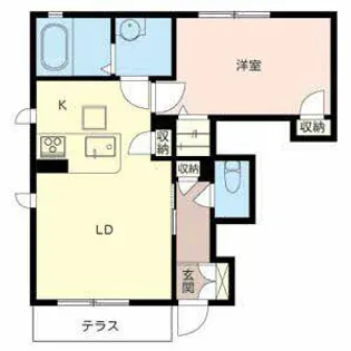 Raffine Court【0101号室】の間取り