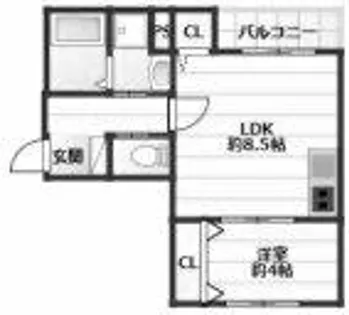 THE NOBLES 戸畑Ⅰ【303号室】の間取り