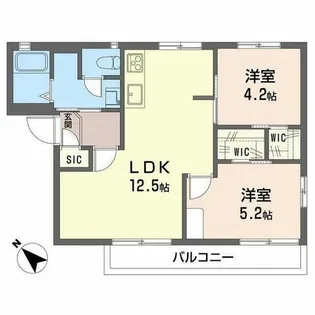 フレグランス浜寺【0207号室】の間取り