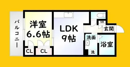 REZIA小倉【7階】の間取り