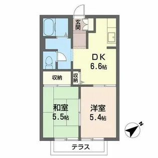 セフィラ西灘【0106号室】の間取り