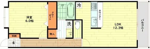 サニーレジデンス野田【1階】の間取り