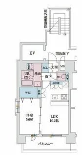 スプランディッド梅田WEST【9階】の間取り