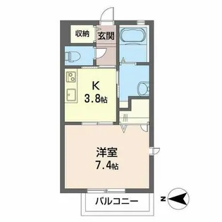 シャーメゾン妙法寺【0201号室】の間取り