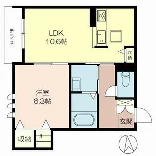 Sha Maison新伊丹【0105号室】の間取り