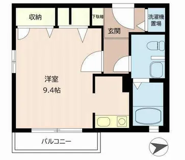 シャーメゾン行基【0205号室】の間取り