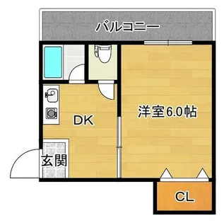 リアライズ上新庄豊新【6階】の間取り