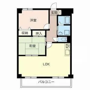 レジデンス笹原【0202号室】の間取り