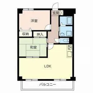 レジデンス笹原【0202号室】の間取り