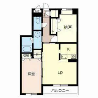 クレール月美野III番館【0103号室】の間取り