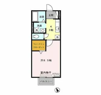 サンフラワー【2階】の間取り