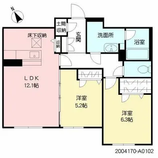 ShaMaison Vivace【A0102号室】の間取り