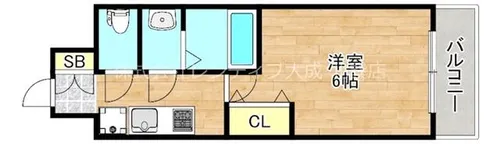 グランパシフィック今里南【4階】の間取り