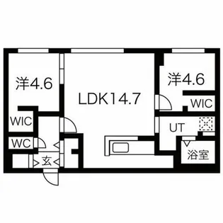 カサトレス元町【1階】の間取り