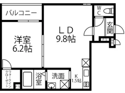 大阪府豊中市利倉2丁目【アパート】の間取り