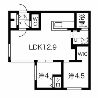 カサトレス元町【4階】の間取り