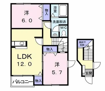 エキスポパレス【206号室】の間取り