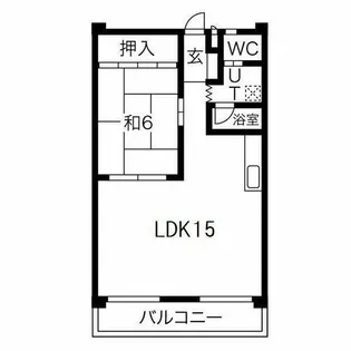 マンションフラワー【2階】の間取り