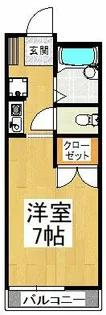 レオパレス滝谷【1階】の間取り