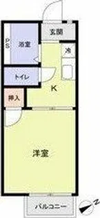 グランドール佐久間【1階】の間取り