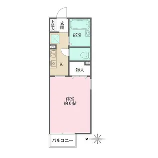 ジュネス仁川【101号室】の間取り