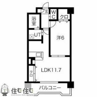 ビクトリア浄水【1階】の間取り
