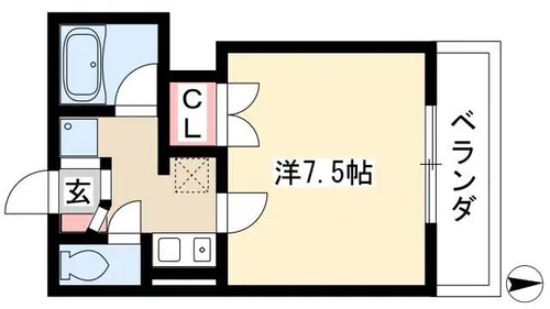 ブライトソイア【303号室】の間取り