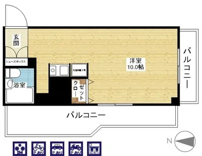 藤和シティコープ新大阪【4階】の間取り