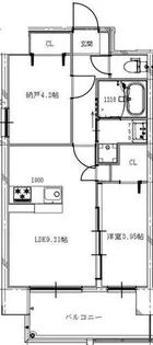 グランステディ城東中央【3階】の間取り
