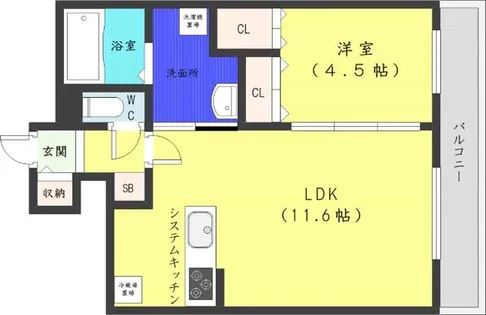 フェバリットラセスト【7階】の間取り