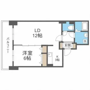ティアラタワー中島倶楽部【22階】の間取り
