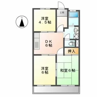 シャトー一宮【1階】の間取り