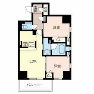 サニープレイス新梅田【1006号室】の間取り