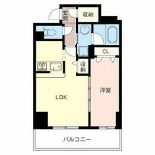 サニープレイス新梅田【0807号室】の間取り