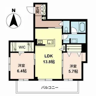 シャーメゾン 白鷺【0202号室】の間取り
