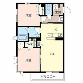 シャーメゾンディセット清水【0201号室】の間取り