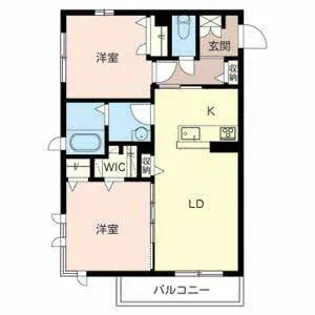 シャーメゾンディセット清水【0201号室】の間取り