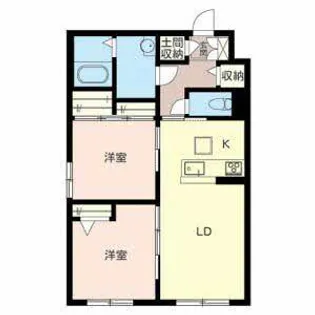 フルール・ド・リス【0105号室】の間取り