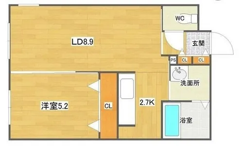 tomorrow山の手【1階】の間取り