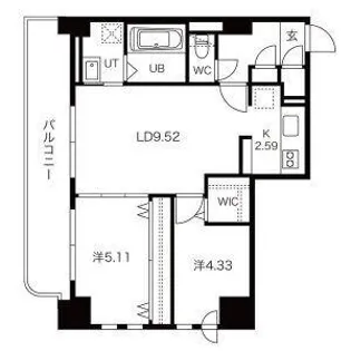 BPRレジデンス琴似【8階】の間取り