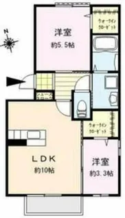ロワゾー・ブリュ【2階】の間取り