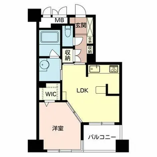 エスティメゾン上町台【0202号室】の間取り