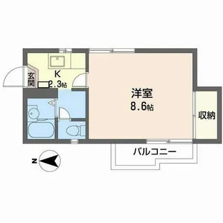 メゾンキンセイ【0201号室】の間取り