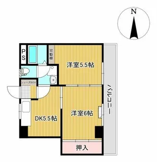 岡ビル【4階】の間取り