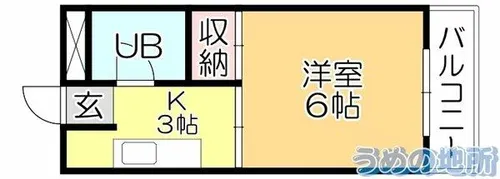 Nozoe1stA.B.C【6号室】の間取り