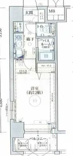 エステムコート博多駅前Ⅱセグティス【5階】の間取り