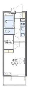 レオパレスシエスタ【1階】の間取り