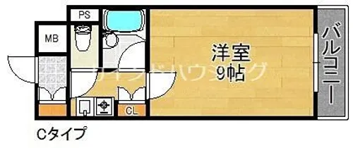 ビバリーヒルズ玉出西【5階】の間取り